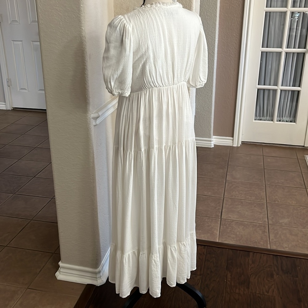 Shein ivory three tiered dress Size M /6 - Picture 13 of 17